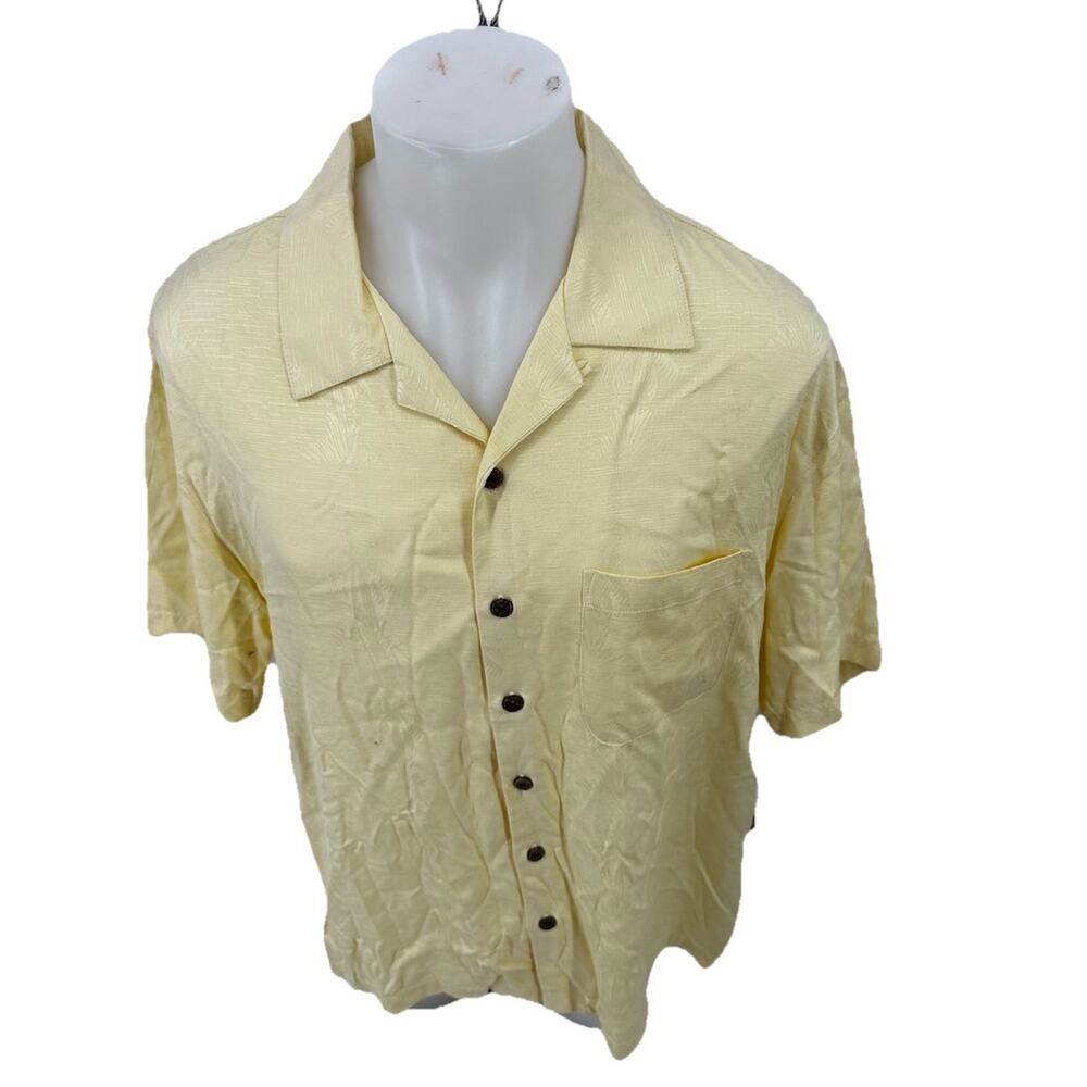 NEW Caribbean Joe XL Men Classic Button Up Short Sleeve Shirt Vacation E3